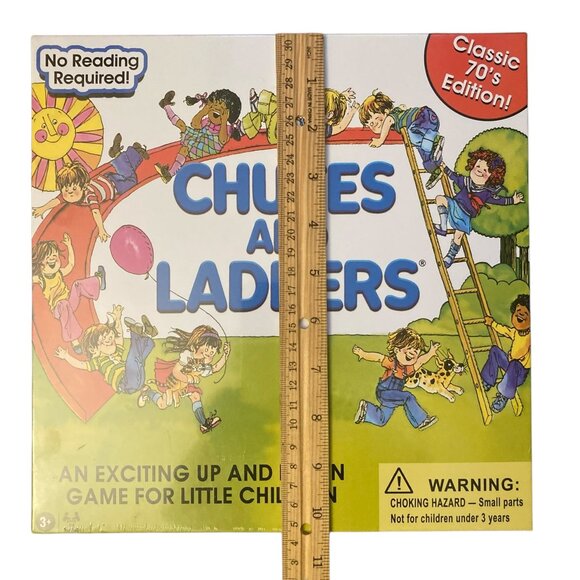 Classic Chutes and Ladders 1970 Edition by Winning Moves Games New and Sealed - Picture 3 of 4